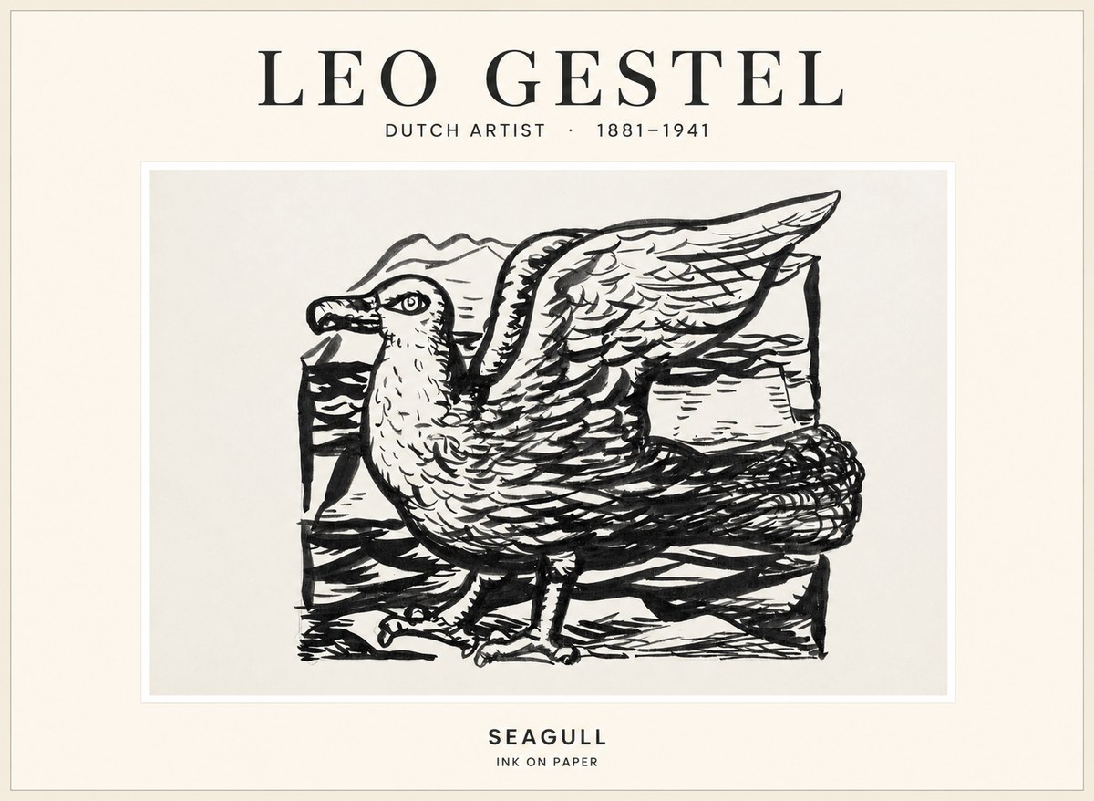 Leo Gestel Seagull No1 - Poszter