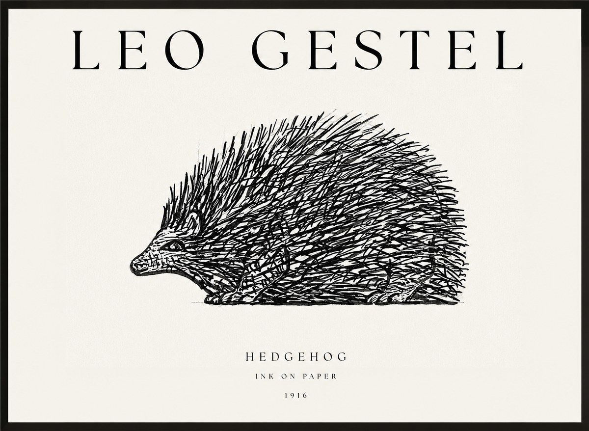 Leo Gestel Hedgehog No1 - Poszter