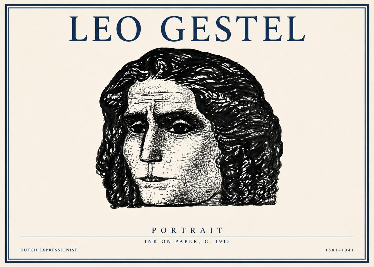Leo Gestel Portrait No3 - Poszter