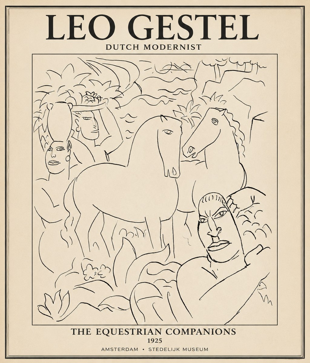 Leo Gestel The Equestrian Companions No1 - Poszter