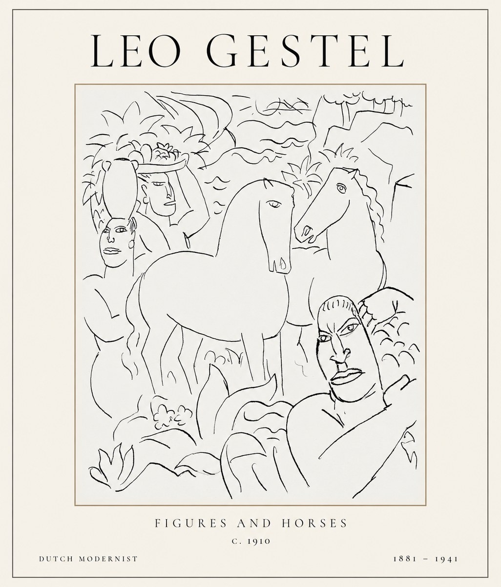 Leo Gestel The Equestrian Companions No2 - Poszter