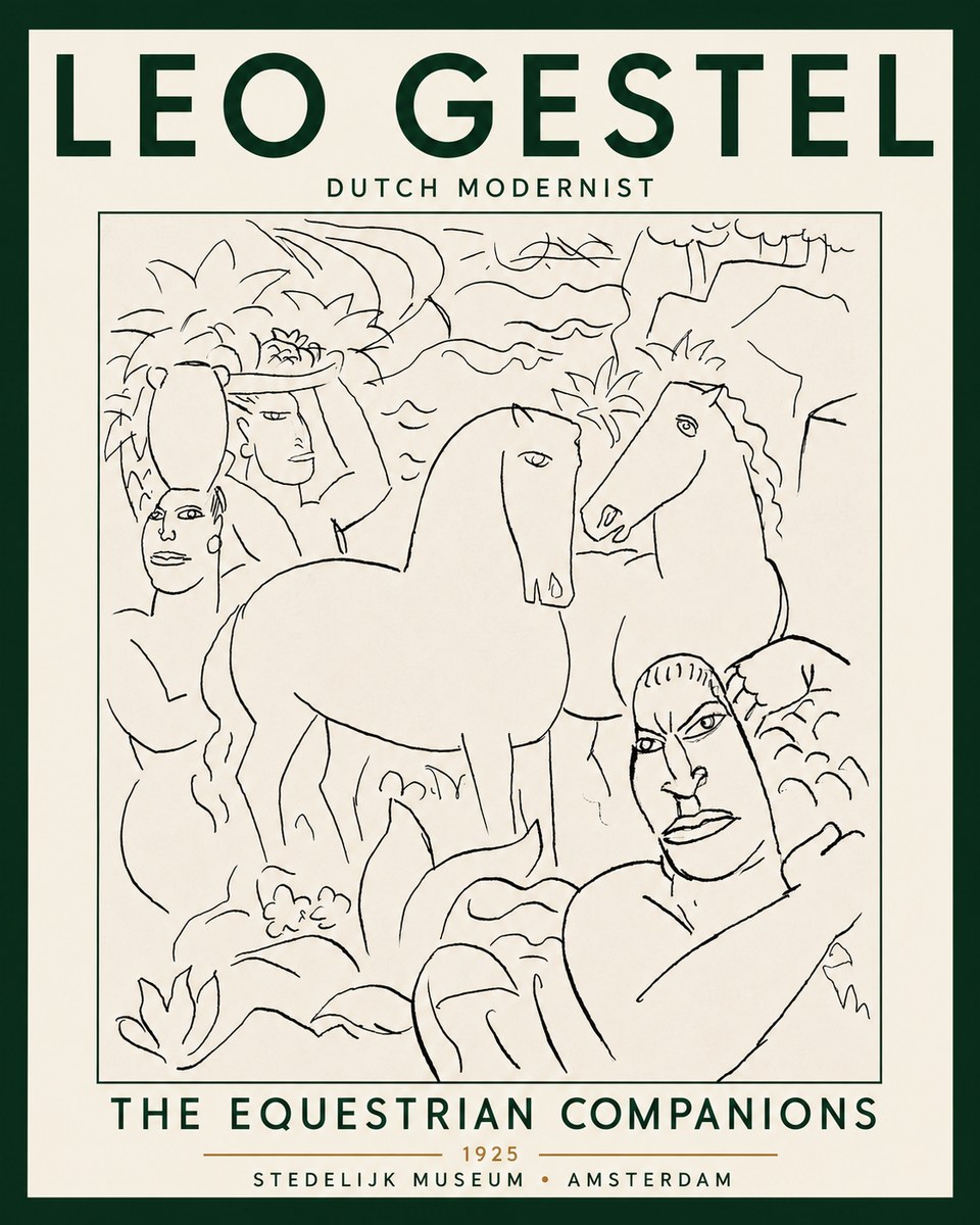 Leo Gestel The Equestrian Companions No5 - Poszter