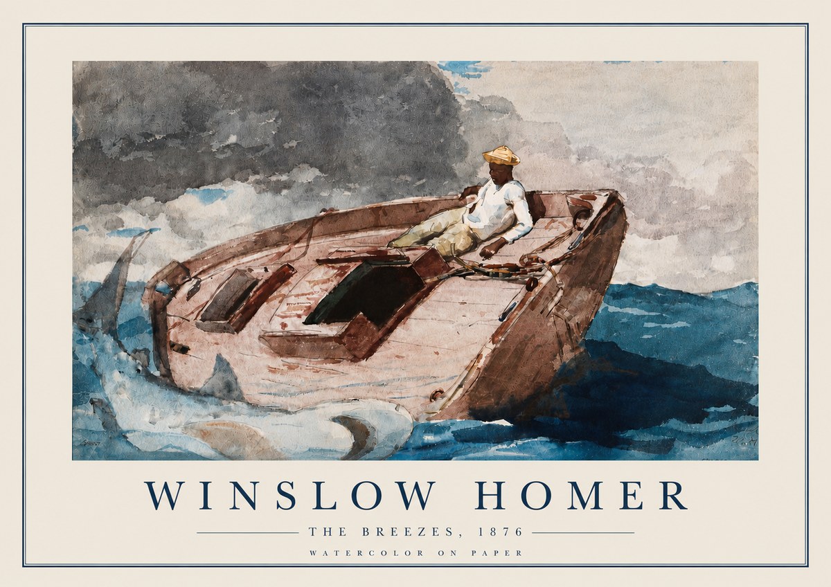 Winslow Homer The Breezes No3 - Poszter