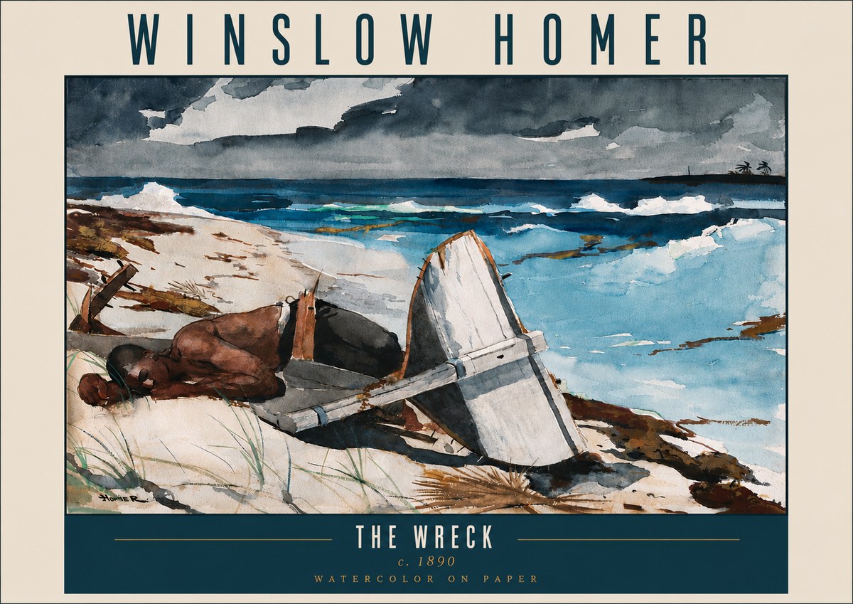 Winslow Homer The Wreck No5 - Poszter