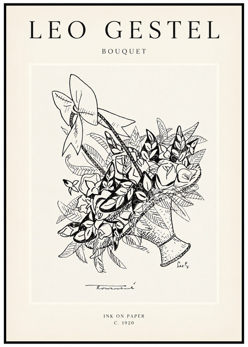 Leo Gestel Bouquet No1 - Poszter