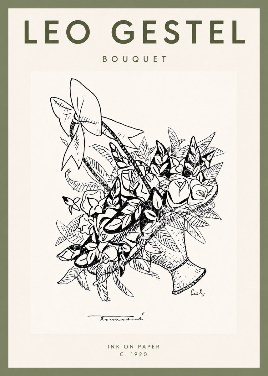 Leo Gestel Bouquet No2 - Poszter