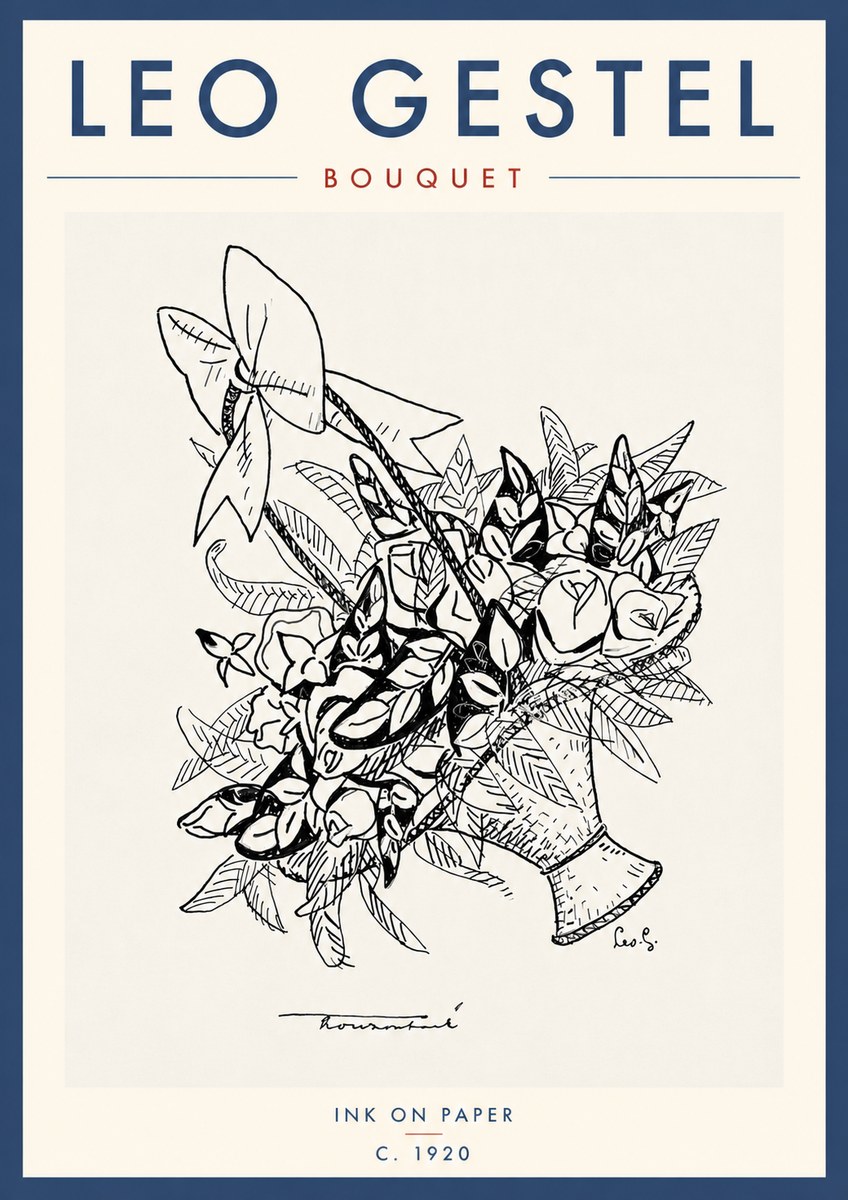 Leo Gestel Bouquet No5 - Poszter
