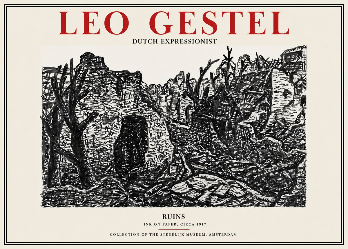 Leo Gestel Ruins No2 - Poszter