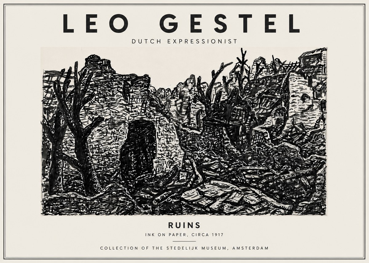 Leo Gestel Ruins No5 - Poszter