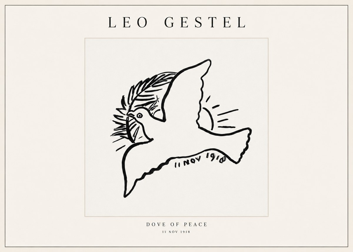 Leo Gestel Dove of Peace No1 - Poszter