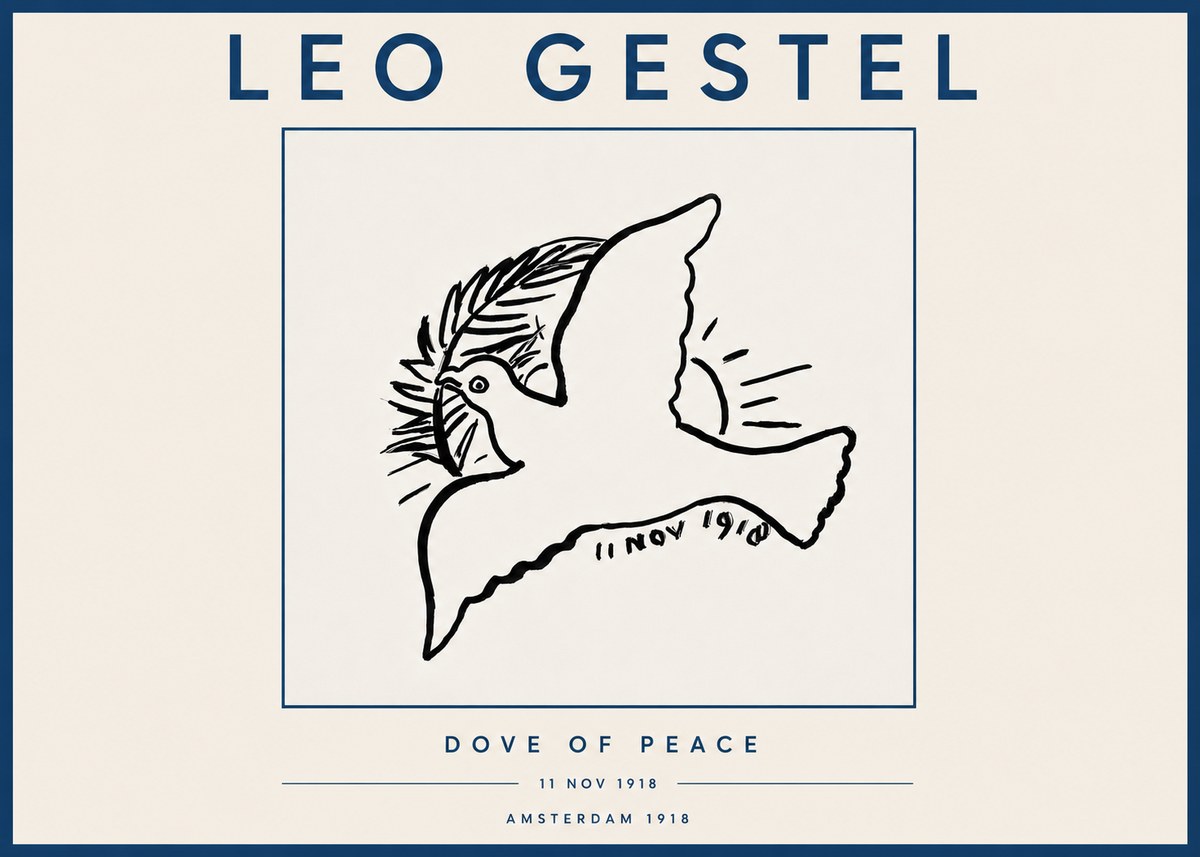 Leo Gestel Dove of Peace No4 - Poszter