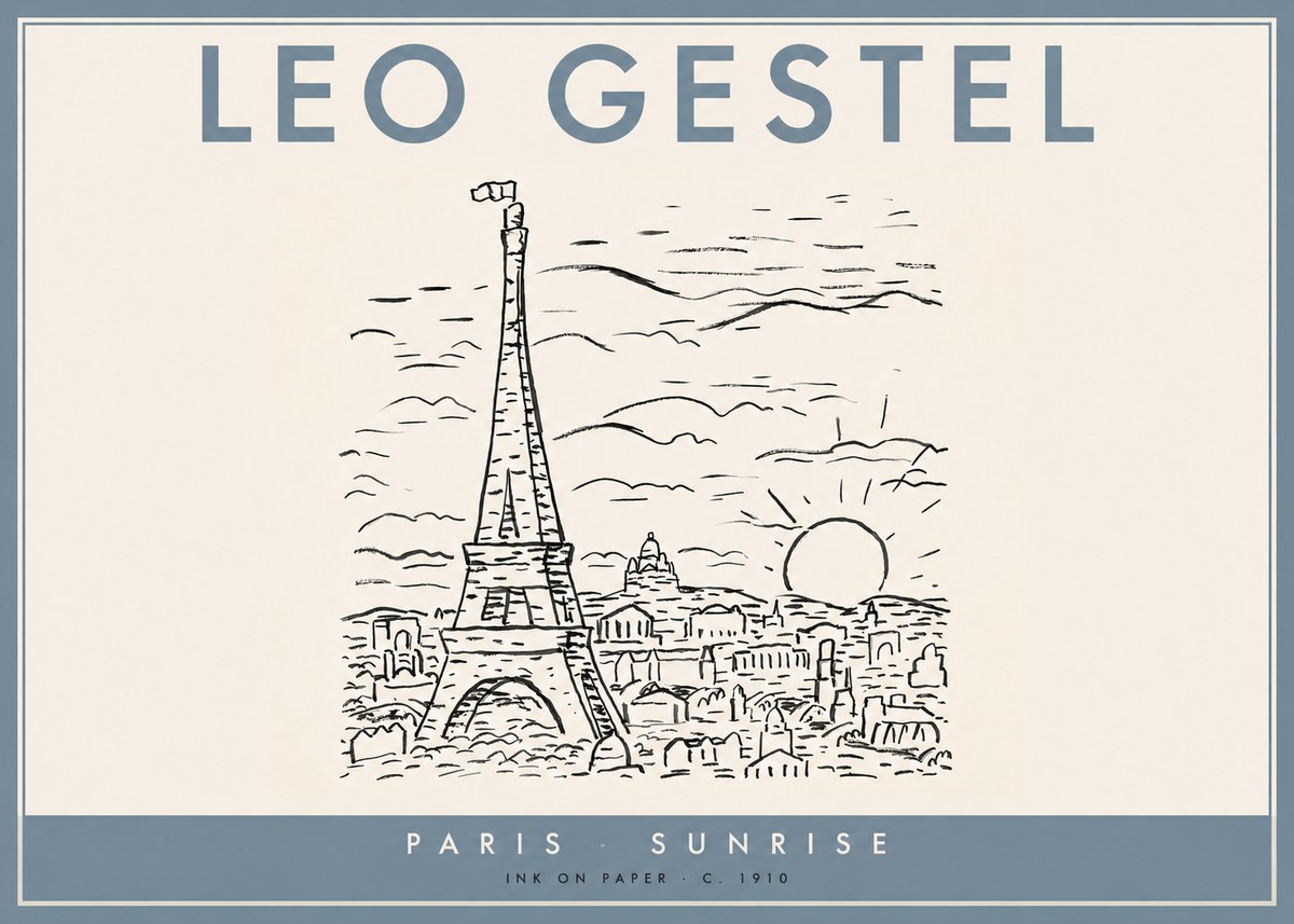 Leo Gestel Paris Sunrise No2 - Poszter