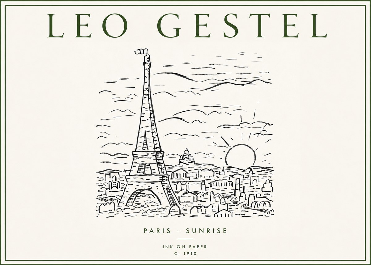 Leo Gestel Paris Sunrise No3 - Poszter