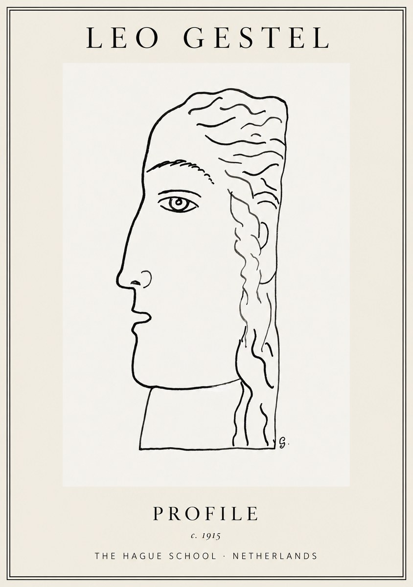 Leo Gestel Profile No1 - Poszter