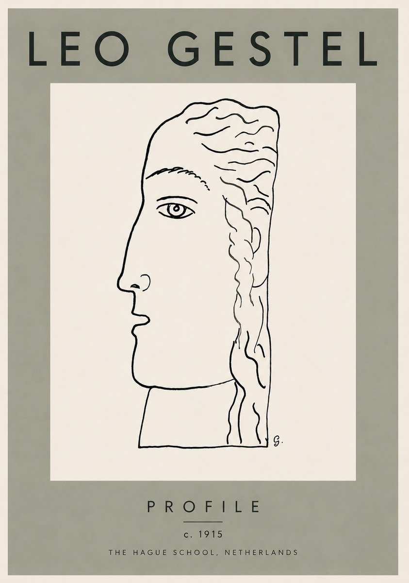 Leo Gestel Profile No3 - Poszter