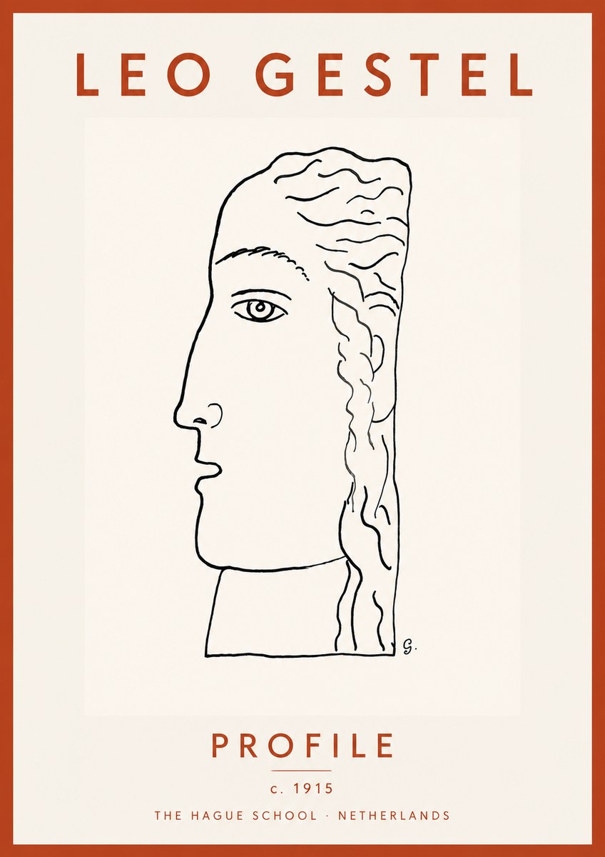 Leo Gestel Profile No4 - Poszter
