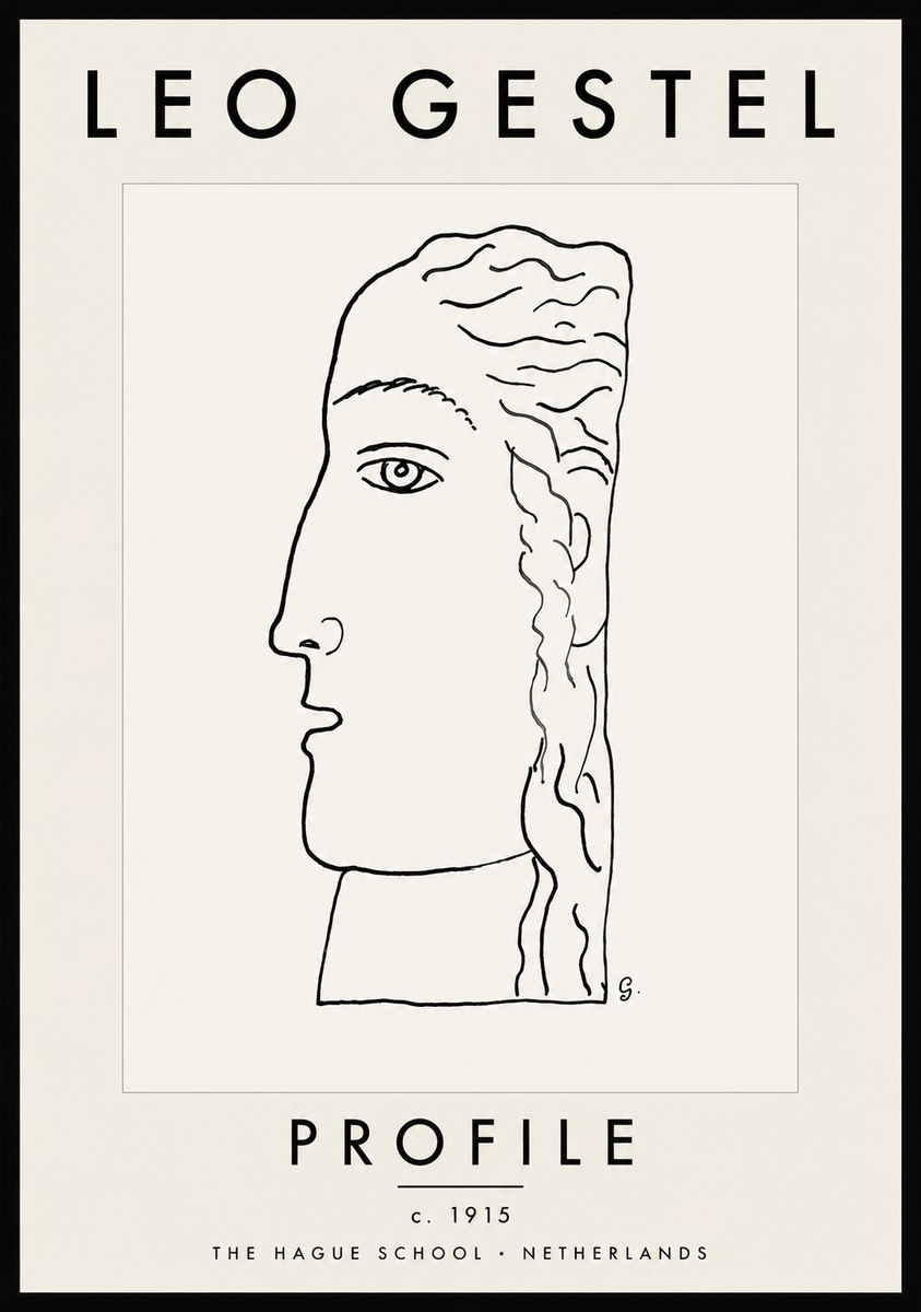Leo Gestel Profile No5 - Poszter