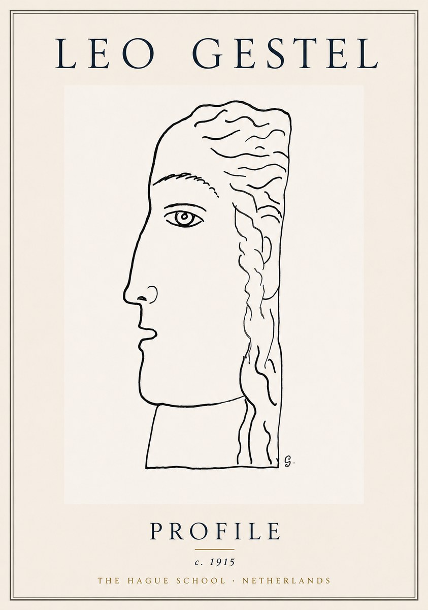 Leo Gestel Profile No6 - Poszter