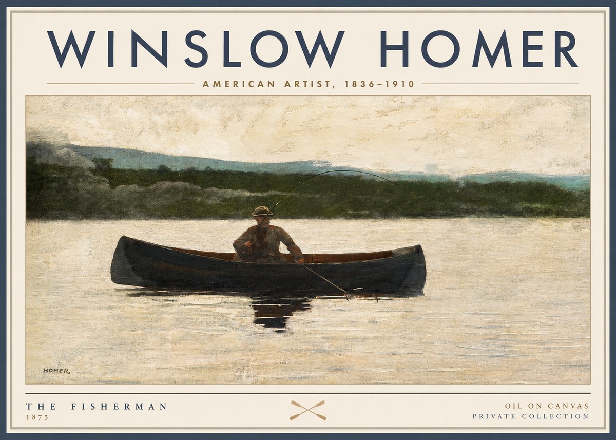 Winslow Homer The Fisherman No2 - Poszter