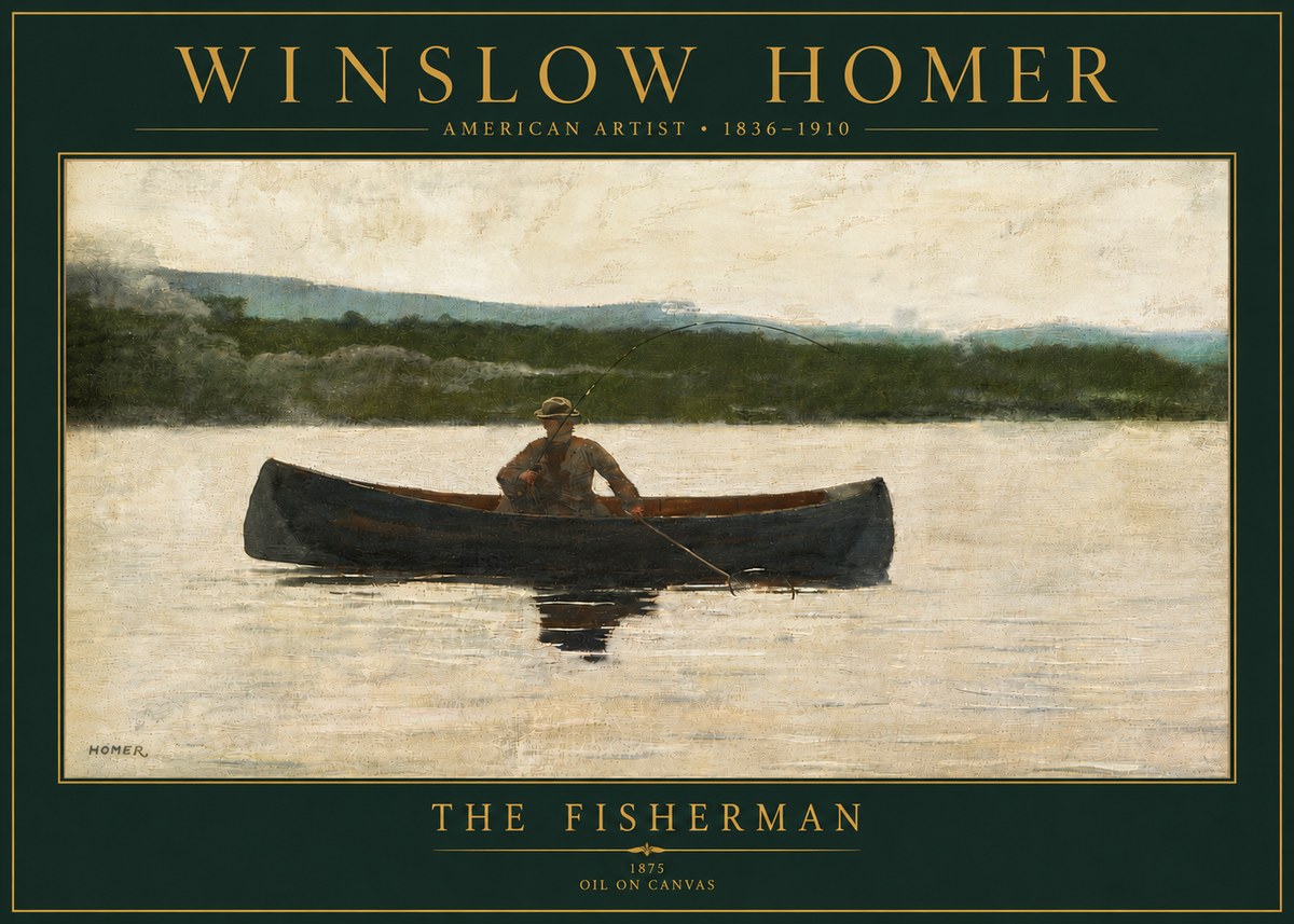Winslow Homer The Fisherman No5 - Poszter