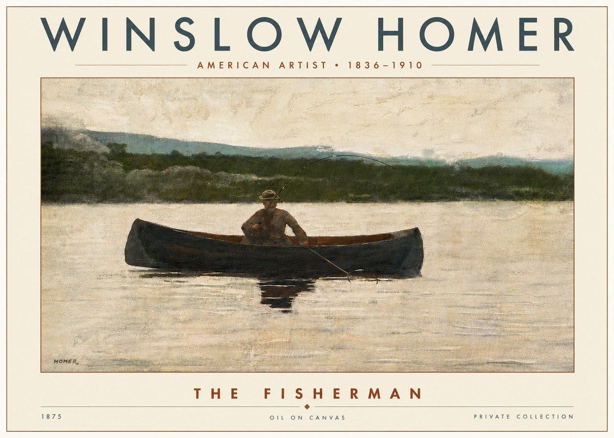 Winslow Homer The Fisherman No6 - Poszter