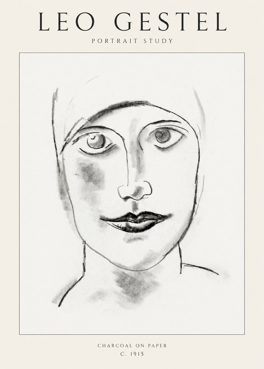 Leo Gestel Portrait Study I No1 - Poszter