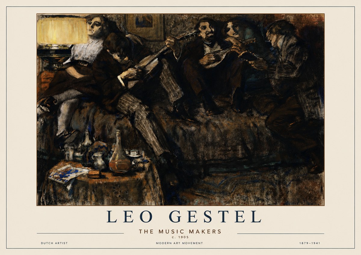 Leo Gestel The Music Makers No3 - Poszter