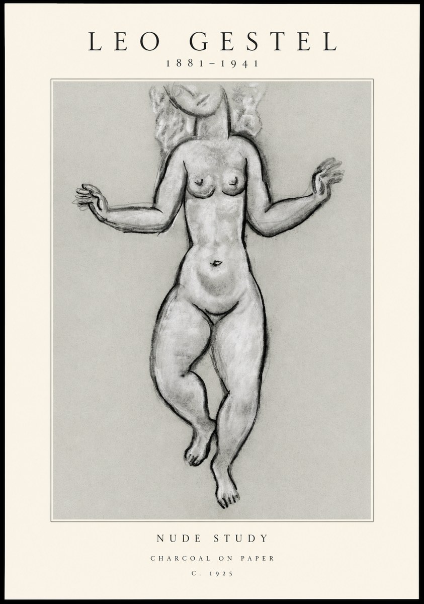 Leo Gestel Nude Study No1 - Poszter
