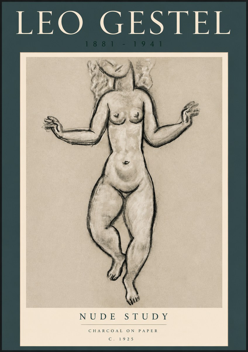 Leo Gestel Nude Study No4 - Poszter