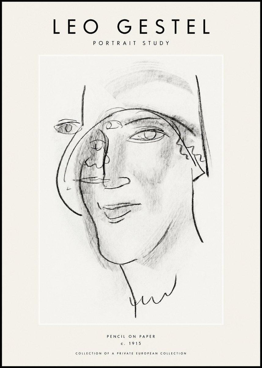 Leo Gestel Portrait Study II No1 - Poszter