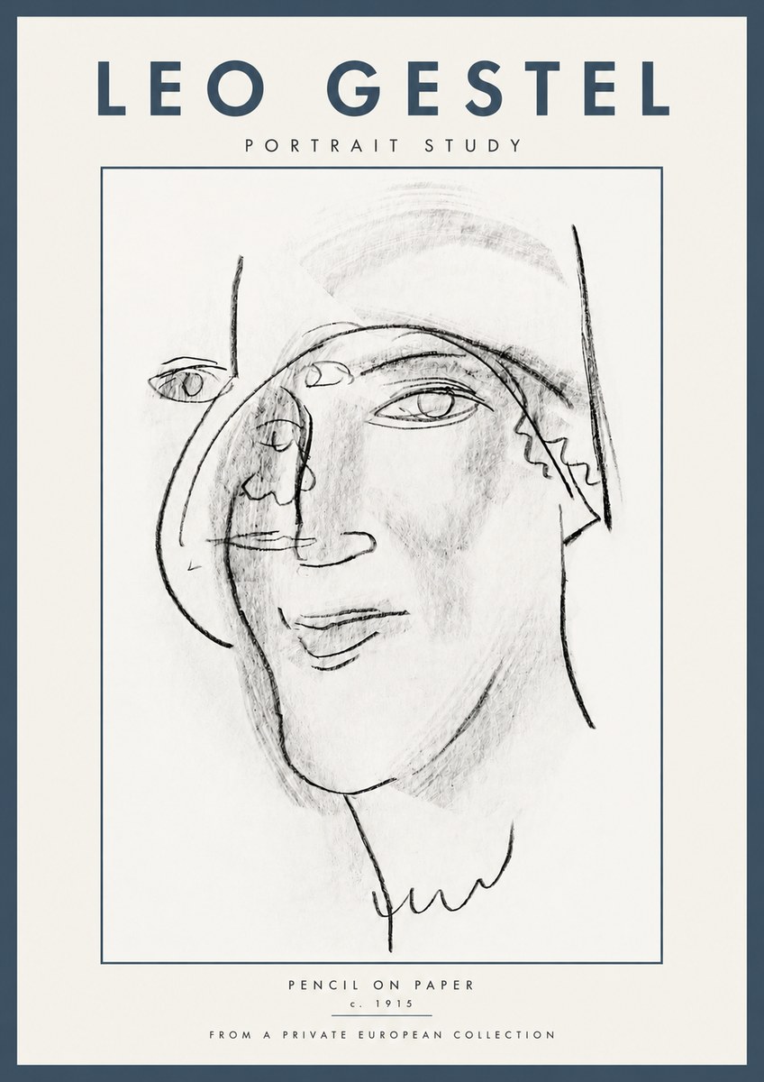 Leo Gestel Portrait Study II No5 - Poszter