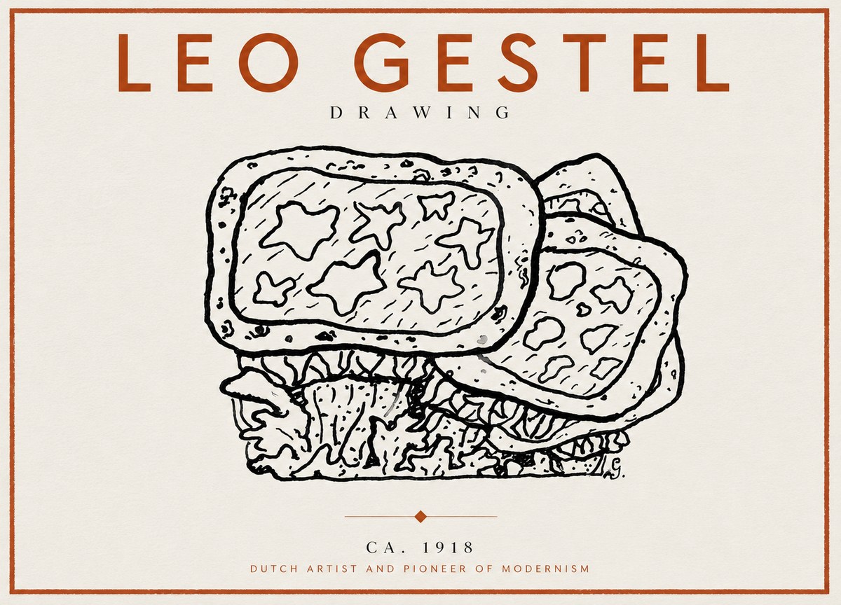 Leo Gestel Drawing Ca. 1918 No5 - Poszter