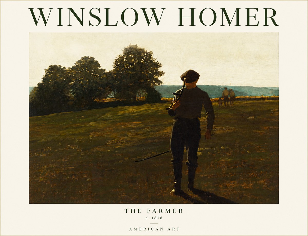 Winslow Homer The Farmer No1 - Poszter