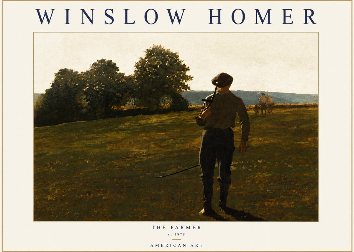 Winslow Homer The Farmer No4 - Poszter