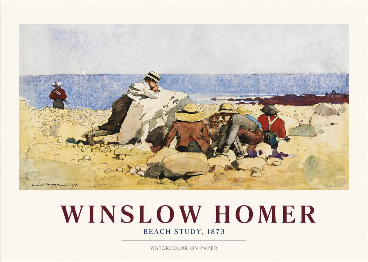 Winslow Homer Beach Study No3 - Poszter
