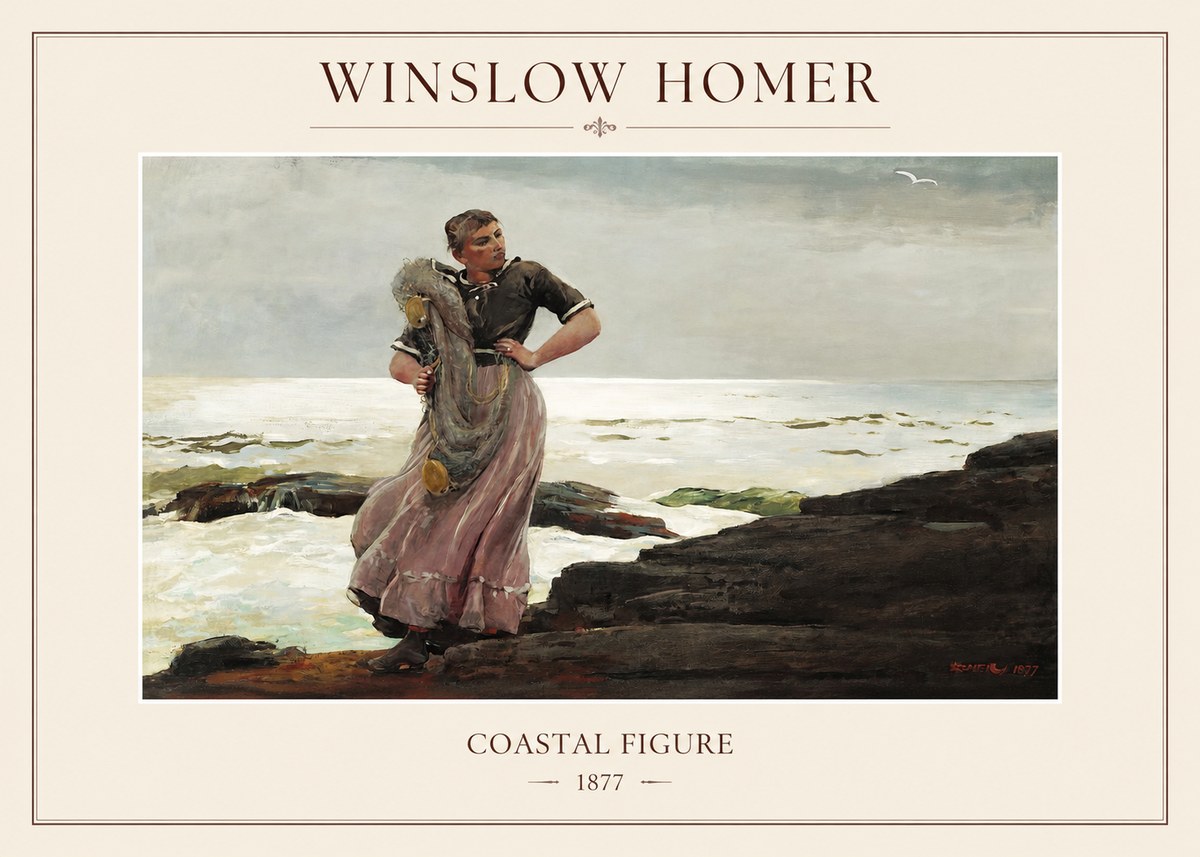 Winslow Homer Coastal Figure No1 - Poszter