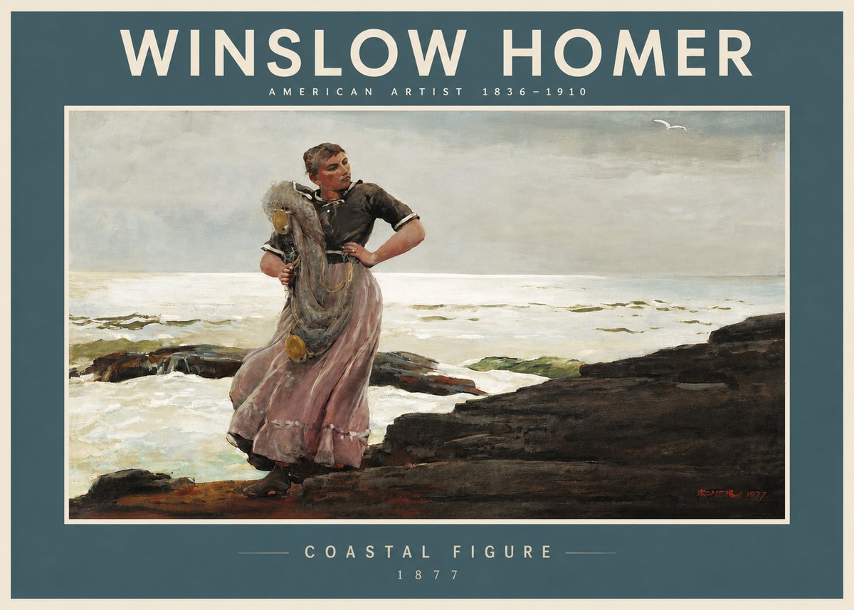 Winslow Homer Coastal Figure No4 - Poszter