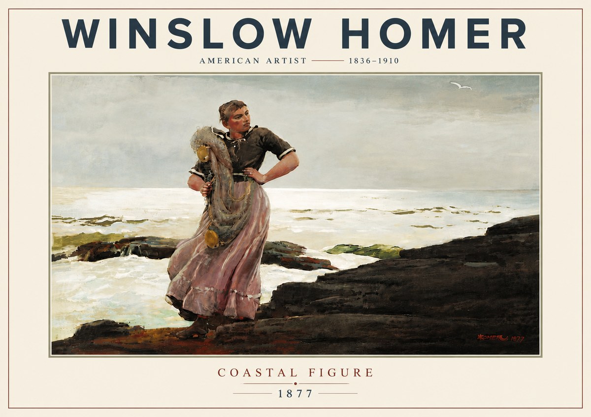 Winslow Homer Coastal Figure No6 - Poszter