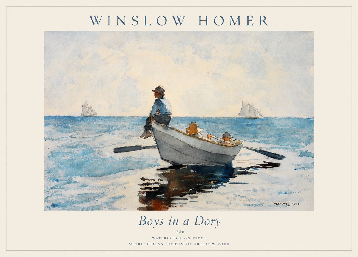 Winslow Homer Boys in a Dory I No1 - Poszter