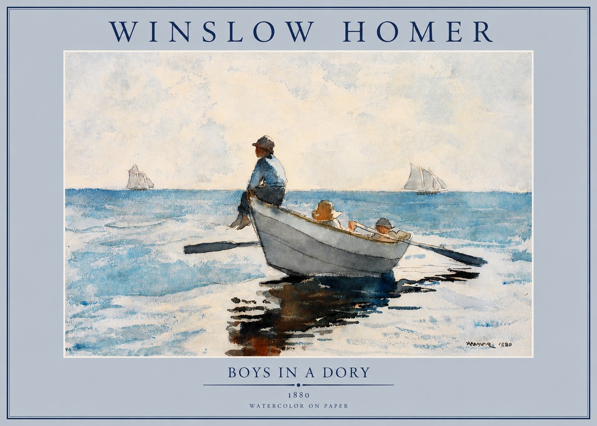 Winslow Homer Boys in a Dory I No2 - Poszter