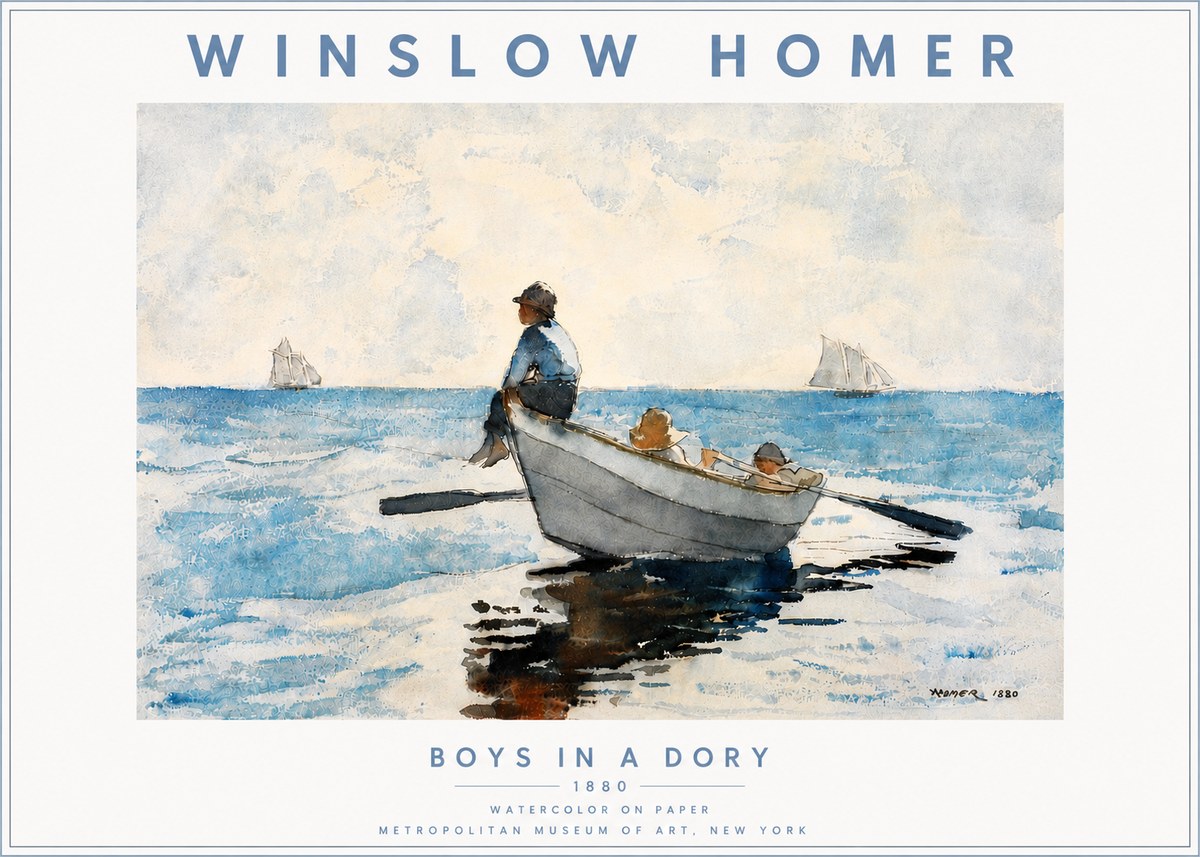 Winslow Homer Boys in a Dory I No5 - Poszter