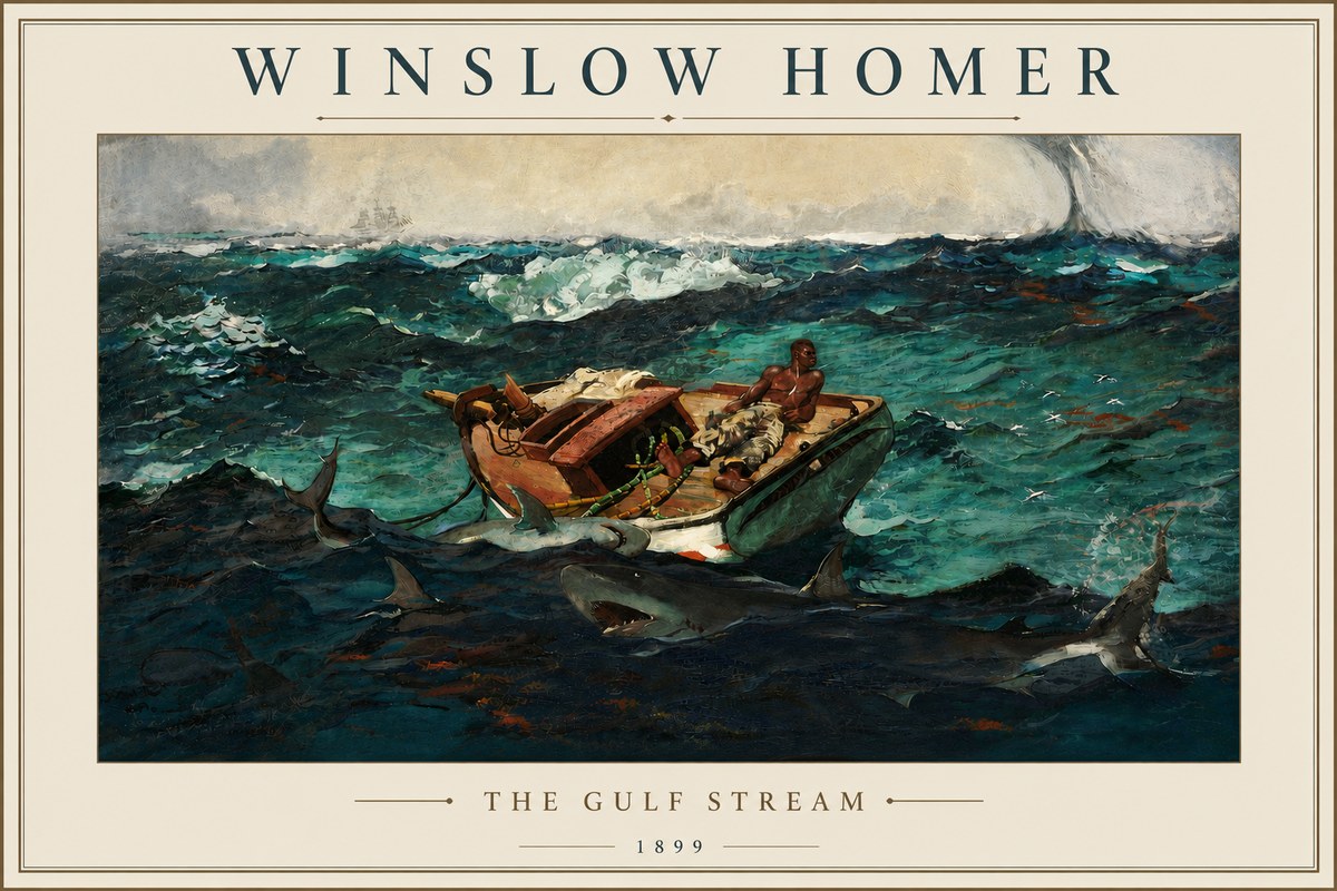 Winslow Homer The Gulf Stream No5 - Poszter