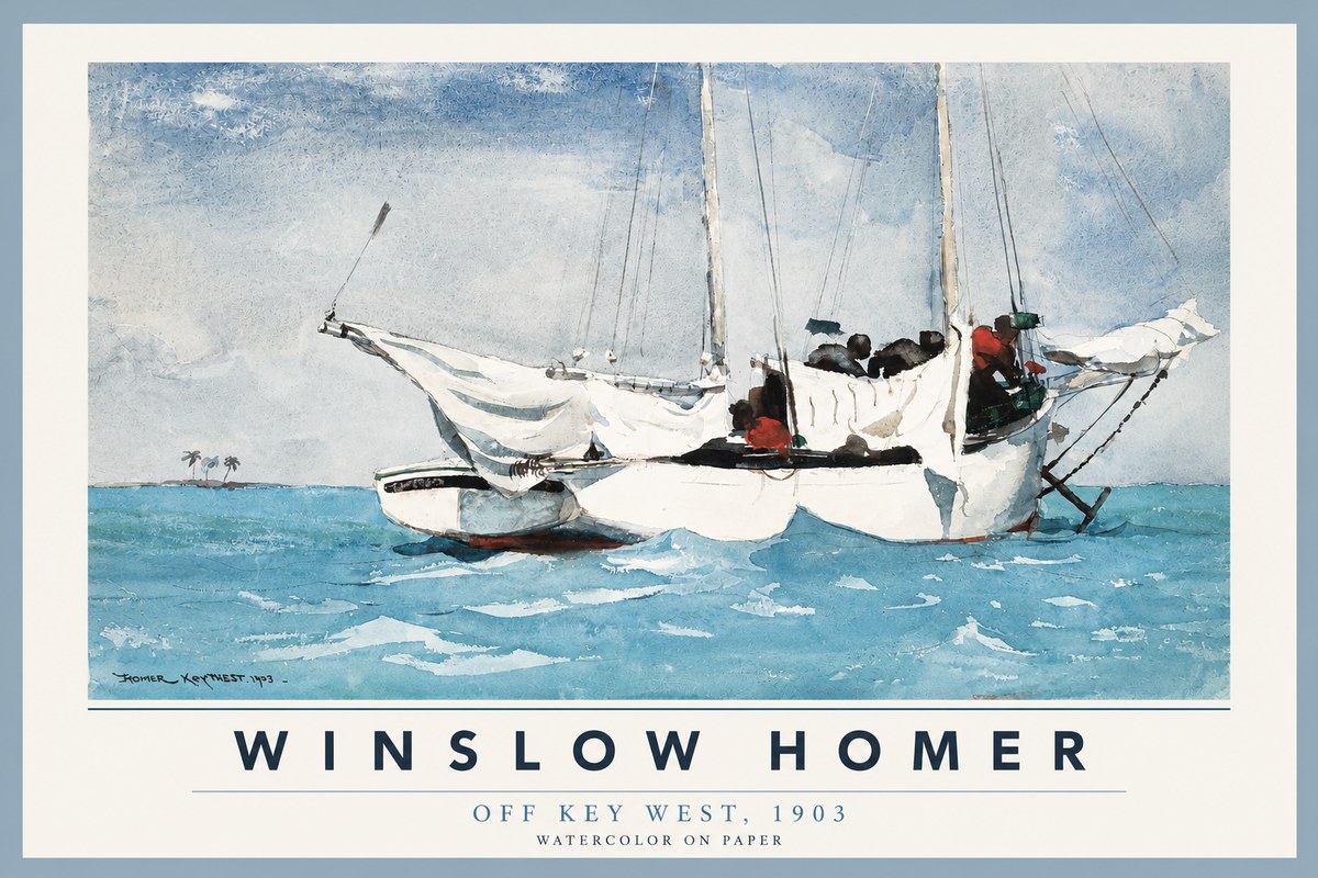 Winslow Homer Off Key West, 1903 No2 - Poszter