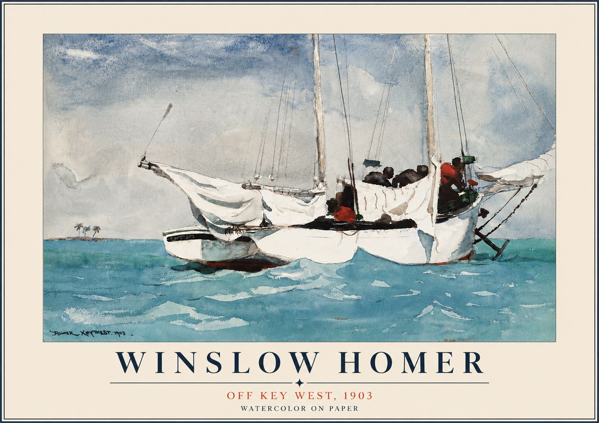 Winslow Homer Off Key West, 1903 No6 - Poszter