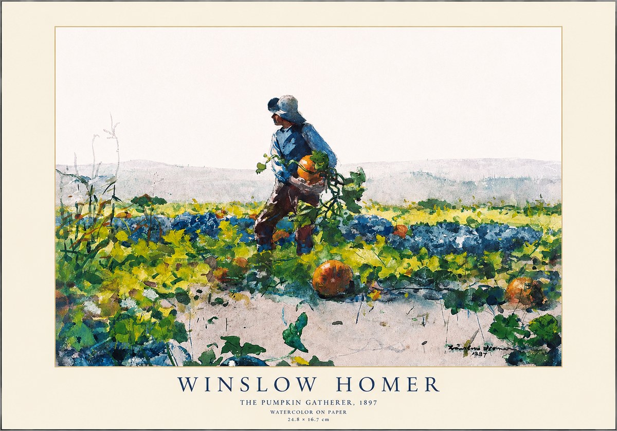 Winslow Homer The Pumpkin Gatherer, 1897 No1 - Poszter