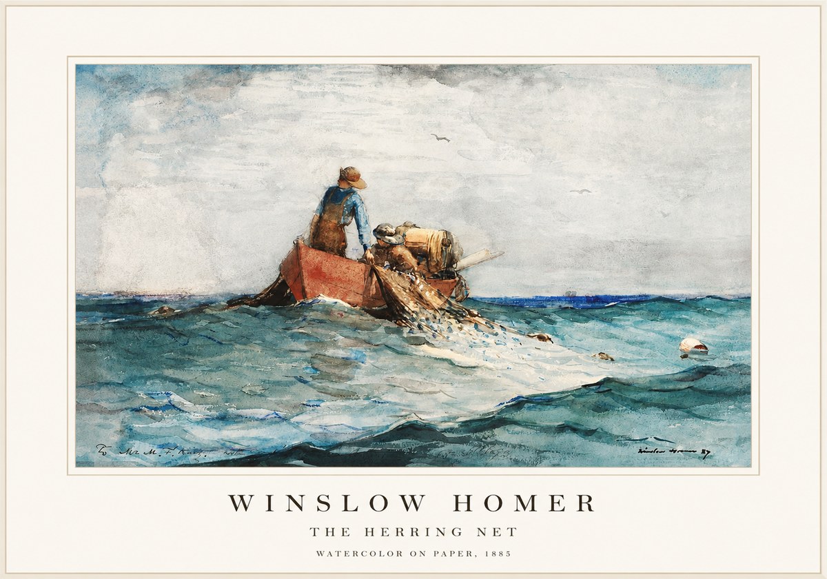 Winslow Homer The Herring Net II No1 - Poszter