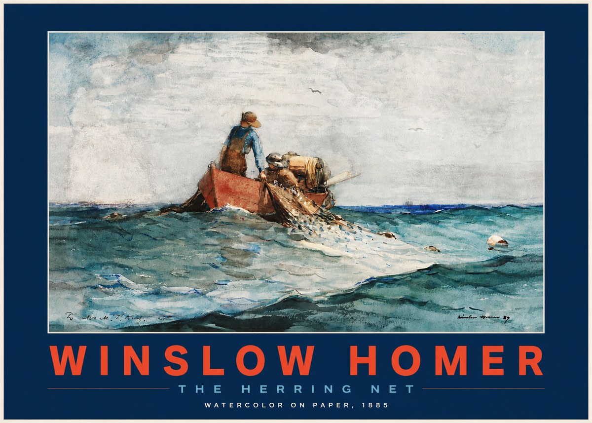 Winslow Homer The Herring Net II No3 - Poszter