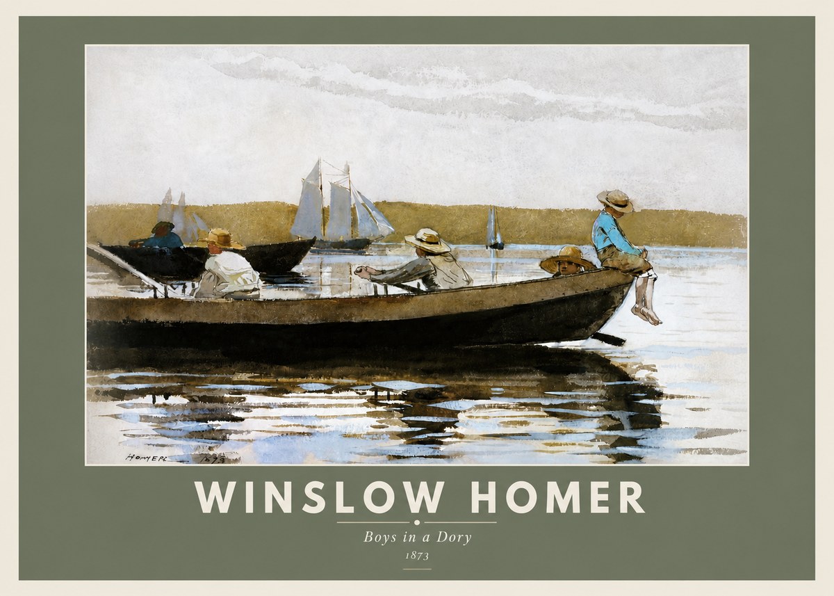 Winslow Homer Boys in a Dory II No3 - Poszter