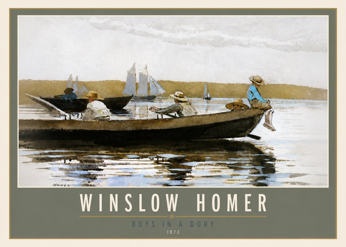 Winslow Homer Boys in a Dory II No5 - Poszter