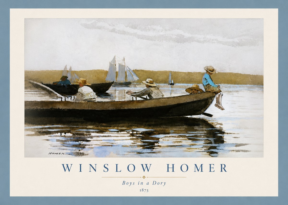 Winslow Homer Boys in a Dory II No6 - Poszter